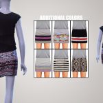 Patterned Skirts by Onyx Sims