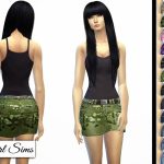 Stitched and Studded Denim Mini by NyGirl Sims