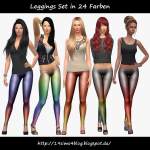 Leggings Set by 19 Sims 4 Blog