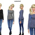 Loose Sweater by cutesims4