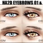 Eyebrows 01 & 02 by HA2D