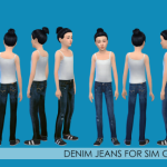 Denim Jeans for Sim Girls by Erica Loves Sims