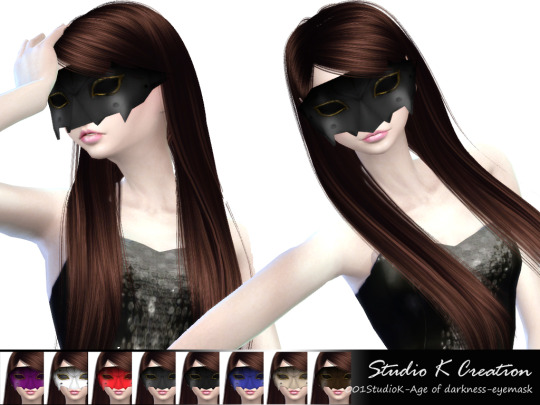 Age of Darkness Eye Mask by Studio K Creations | Sims 4 Nexus