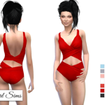 Twist Cutout Swimsuit by NyGirl Sims