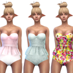Frilly Swimsuits by Eyemyth Sims