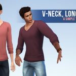 V-Neck, Long Sleeves by Sims on the Rope