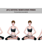 Sitting Meditation Poses by Flowerchamber