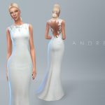 Andrea Wedding Dress by Starlord at TSR