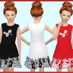 Dress with Butterfly by Just For Your Sims