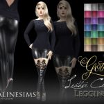 Gothic Latex Corset Leggings by Pralinesims