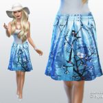 Blue Bird Skirt by Apathie