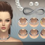 Infinity Pearls Necklace & Stud Earrings by BEO Creations
