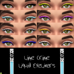 Lime Crime Liquid Eyeliners by Bernie's Simblr