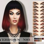 Eyebrows No3 by Fashion Royalty Sims