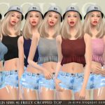 Frilly Cropped Top by JS Sims