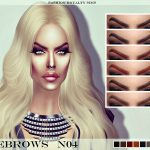 Eyebrows No4 by Fashion Royalty Sims at TSR
