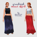 Gradient Maxi Skirt by javabean dreams