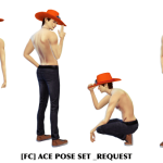 Ace Pose Set by Flowerchamber