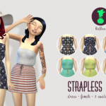 Strapless Summer Dress by Kedluu