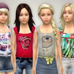 Tank Top Collection for Girls P01 by lilka at TSR