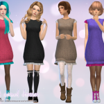 Knitted Casual Dresses by aveirasims