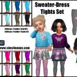 Sweater-Dress Tights Set -Original Content-