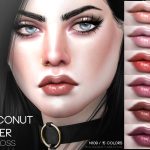 Coconut Water Lipgloss by Pralinesims at TSR