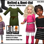 Belted & Boot-iful Toddler Girls Set -Original Content-