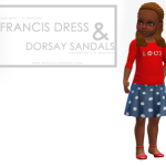 Francis Dress & Dorsay Sandals by Onyx Sims