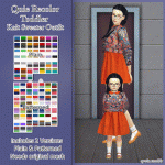 Toddler Knit Sweater Outfit Recolor by Qnie