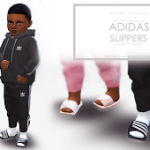 Adidas Slippers for Toddlers by Onyx Sims