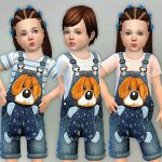 Funny Dog Denim Overall 1 & 2 by lillka at TSR