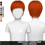 Simpliciaty's Lannis Toddler Hair Conversion by RedHeadSims