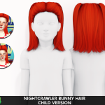 Nightcrawler's Bunny Toddler Conversion by Red Head Sims