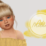 Playful Updo for Child by JulieJ | Sims 4 Nexus