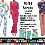 -Project Override- Female Nurse Scrubs -Original Content-