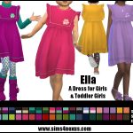 Ella -A Dress for Girls & Toddler Girls-
