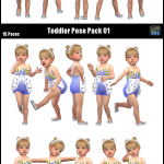 Toddler Pose Pack 01 -Original Content-