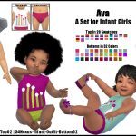 Ava -A Set for Infant Girls-